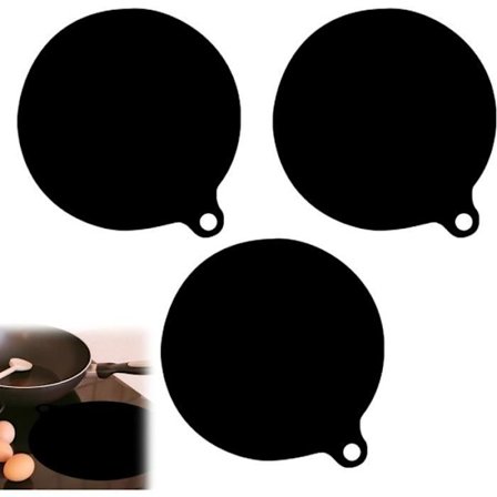 Silikon Induksjonstoppmatter, 3 stk Induksjonstoppmatter Ripebestandige Gjenbrukbare Matter