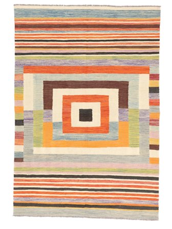 Tribal Kilim Moderni Tappeto 172X252 Lana