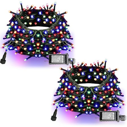 Ljusa 66FT 200 LED julelys, julelyskæder Tilslut Multicolor_MGF