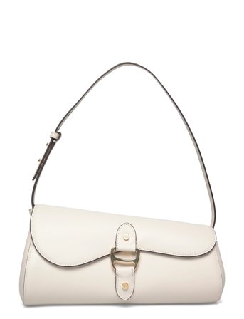 Lauren Ralph Lauren Leather Medium Tasha East-West Bag - Cream - ONE SIZE