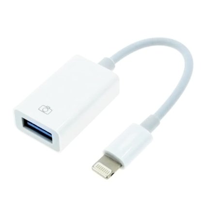 iPhone-adapter till USB - USB 2.0 Hona till Lightning - OTG Vit