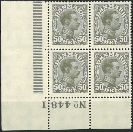 Danmark - AFA 129a - 4-blok - Postfrisk