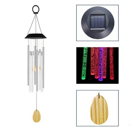Tuulikello valon väriä vaihtava tuulikello valo tuulikello