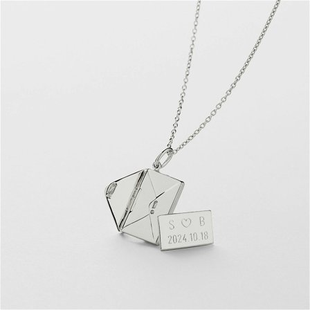 Love Letter Halskette Gravur - STERLINGSILBER