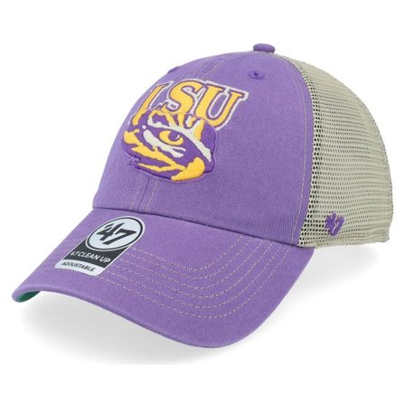 47 Brand - College Lila trucker Keps - Louisiana State Tigers Tuscaloosa 47 Clean Up Cap Vintage Purple Trucker @ Hatstore