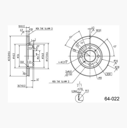Biltema - BREMSESKIVE