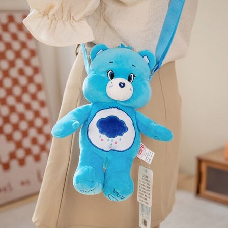 Cartoon Bear Bag Plys skuldertaske LAKE BLUE