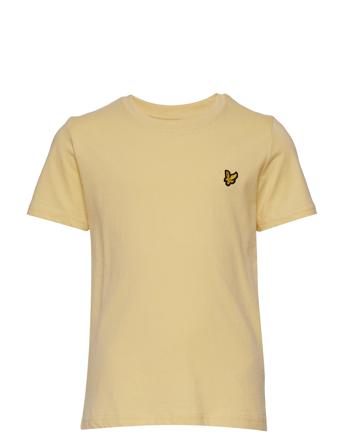 Classic T-Shirt T-shirts Short-sleeved Keltainen Lyle & Scott Junior