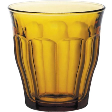 Duralex PICARDIE AMBER glas 250 ml orange - set om 6 st.
