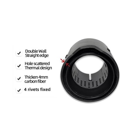 1 kpl kiiltävä hiilikuituinen pakoputken pää Auspuffspitze M2 M3 M135i M235i M140i M240i musta kiiltävä I