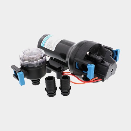 Bomba de cocina eléctrica Jabsco Par-Max HD6 P602J-215S-3A, 24 V, 22.7 l/min, 3/4 (19 mm) manguera