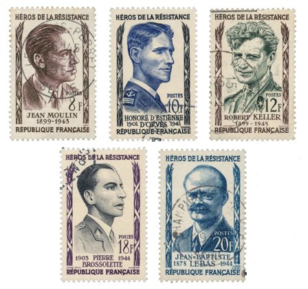 Frankrig 1957 - YT 1100-1104 - Stemplet