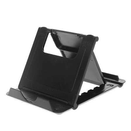 Universal Sammenklappelig ABS Holder Stand Mount i Rustfrit Stål til Telefon Tablet