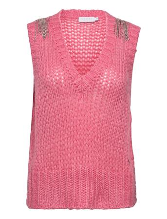 Knit Vest With Rhine St S Pink Coster Copenhagen