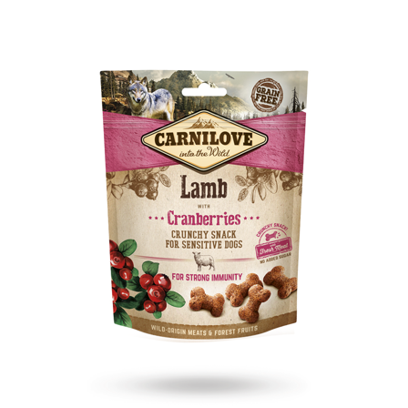 Carnilove Dog Crunchy Snack Lamb Cranberry 200g - Matskål, hundgodis & tuggisar