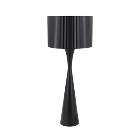 Musta metallinen pöytävalaisin, 30x30x76 cm