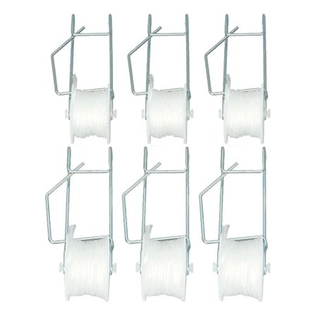 6 stk. Tomatstøttekroker Drivhus Tomat Rullekroker Sett Støtte Kit for Tomat Kirsebær 15 Meter Line