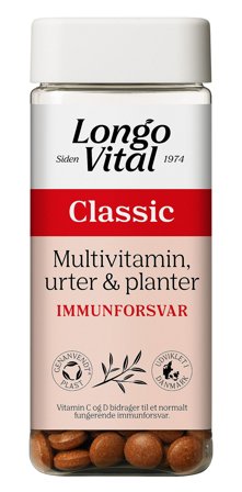 Longo Vital Multivitamin Classic med urter & planter 180 stk, Helse & Madvarer, Vitaminer, Multivitaminer