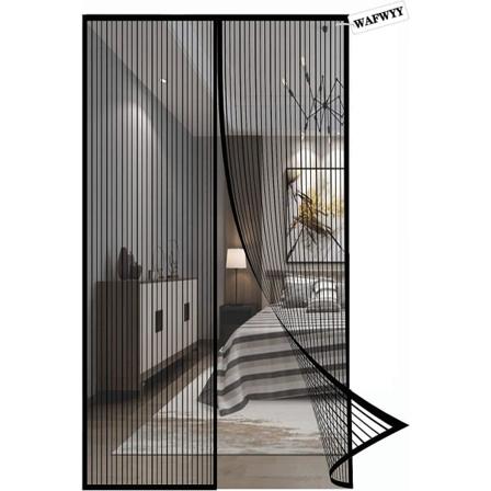 Magneettinen Hyttysverkon Ovi Hyönteissuojaus, Ei Porauksia Magneettinen Liima-Asennus, Magneettinen Hyttysverkon Sulkeminen, Täyskehys, 80x210cm