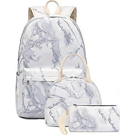 Skolesekk Ryggsekk Jenter Søt Skolesekk for 15 tommers Laptop Ryggsekksett