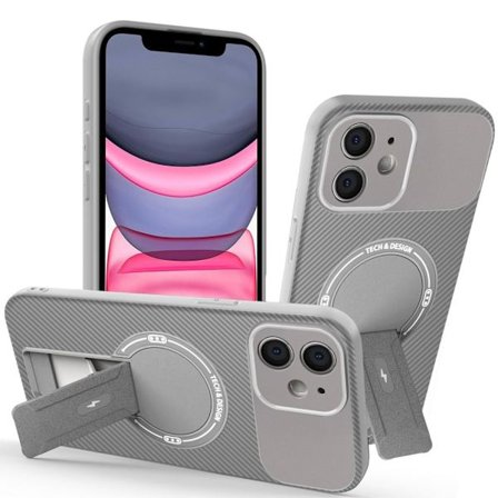 iPhone 11 Hybrid Case with Stand - Grey