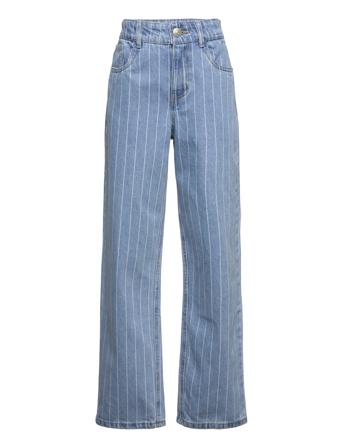 Nlmpinizza Dnm Dad Straight Pant Jeans Loose Jeans Blå LMTD*Betinget Tilbud