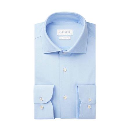 Profuomo M , Blauw , Heren , Maat: S Casual Overhemden