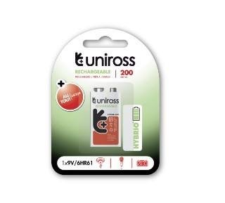 UNIROSS NiMH Hybrio E-Block 9V 200 - BL1