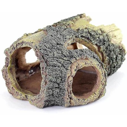 Betta Log Resin Ihåligt Trädstock Akvarium Tillbehör