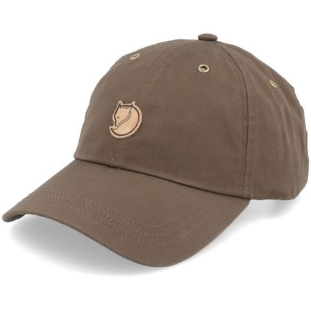 Fjällräven - Brun unconstructed Keps - Vidda Dark Olive Dad Cap @ Hatstore
