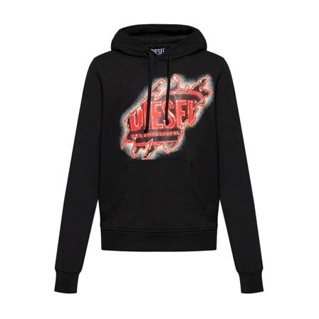 Diesel, Sweatshirts & Hoodies Zwart, Heren, Maat:M