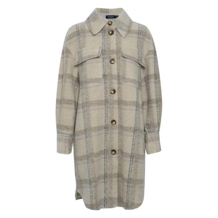 Soaked in Luxury, SLCookie Coat Grijs, Dames, Maat:L