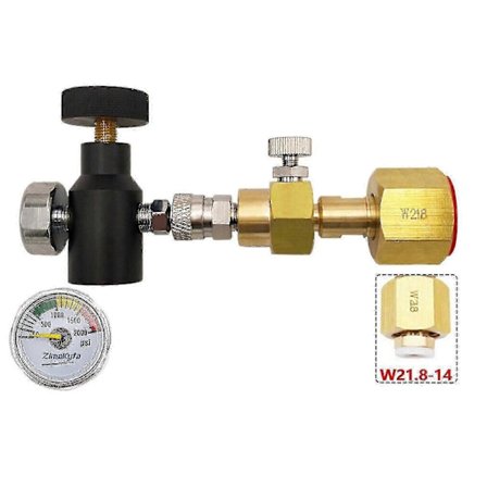 Påfyllingsadaptersett for Sodastream Quick Connect W21.8 til CO2-tank