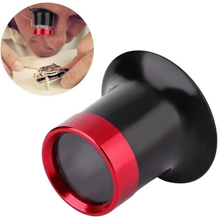 10x Urmakerforstørrelsesglass, Aluminiumslegering Okularforstørrelse Reparasjon For Lesing All Presisjon