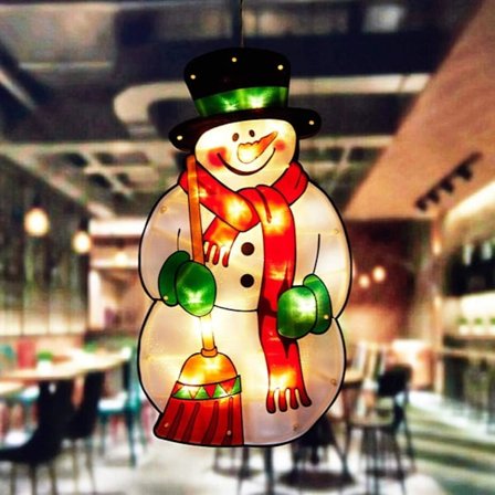 Julelys LED Julepynt Julemand Snemand Festpynt Indendørs Udendørs Julepynt (Snemand)