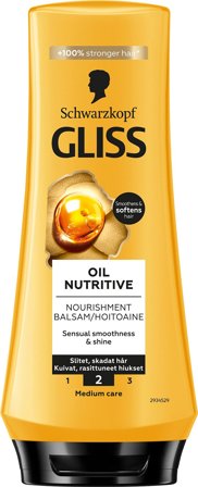Schwarzkopf Gliss Oil Nutritive Conditioner 200 ml, Hår, Shampoo & Hårpleje, Balsam
