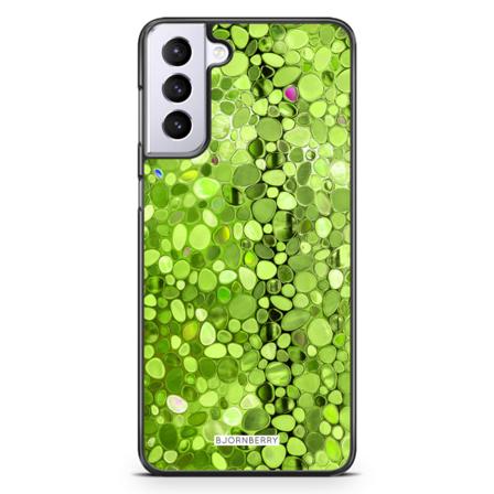Bjornberry Skal Samsung Galaxy S21 Plus - Stained Glass Grön