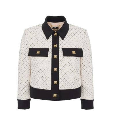Elisabetta Franchi, Blazers Beżowy, Kobieta, Rozmiar: S