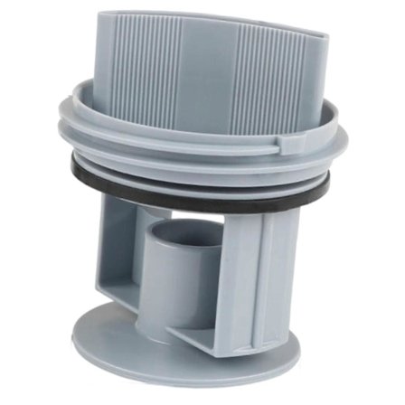 Afdækningsdæksel til afløbspumpe til vaskemaskine, stil D, reservedel, nem installation, kompatibel med stil D-pumpe (FMY)