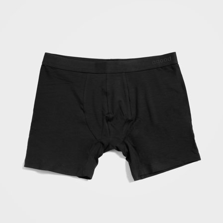 Schwarze Tencel Lyocell Boxer Brief Boxershorts, 100% zirkulär, Mittel
