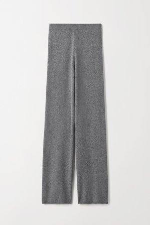 Soft Goat - Flared Pants - Women cashmere pants - XS - Grey
