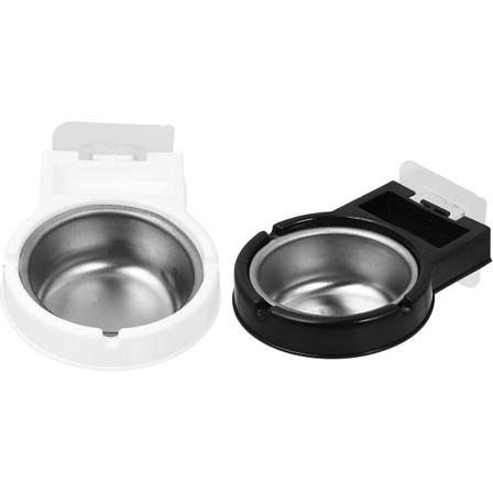 Seinään kiinnitettävät tuhkakuppi kodille, toimistolle, vessaan ja kylpyhuoneeseen (musta valkoinen) (2 kpl)