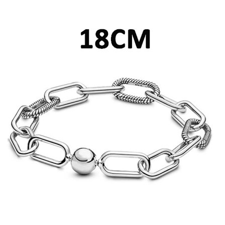Me Series Charms 925 Sterling Silver Me Link Slangekjede Halskjede Passer Originalt Me Armbånd DIY Smykker Mote Kvinner