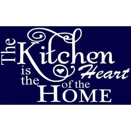 Väggdekor/Väggord - The Kitchen is the Heart of the HOME