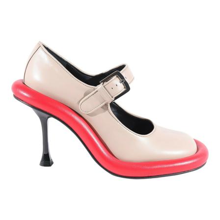 JW Anderson, Bumper Heel Shoe Czerwony, Kobieta, Rozmiar: 39 EU