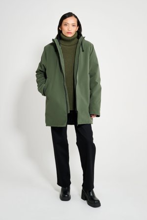 Stockholm Matte Winter Coat Green