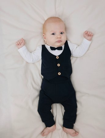 name it Nbmadam Ls Body Set Noos - Navy - 80