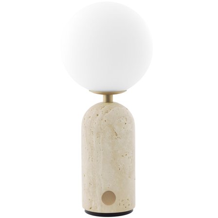 Globen lighting Torrano portabel bordslampa, beige travertine | Inredning > Lampor > Portabla lampor | Bagaren och Kocken