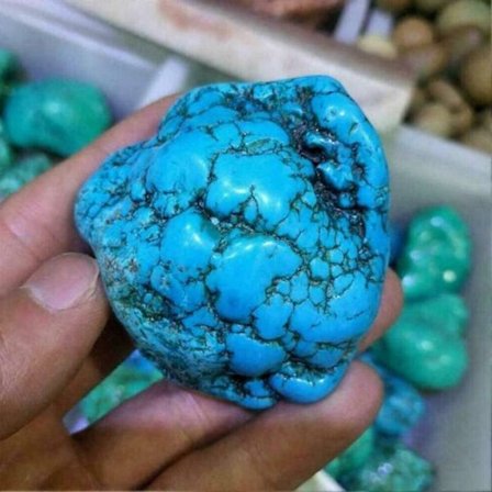 Naturlig Turkos Rå Ädelsten Blå Kvarts Kristallprov TOPP Stenar