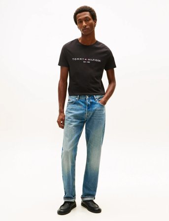 Tommy Hilfiger Core Tommy Logo Tee - Black - XXL